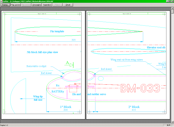 Visualizzazione DXF.
