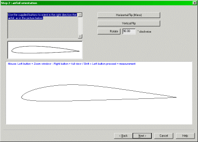 Export an airfoil to a DAT file