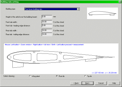 Building tabs setting